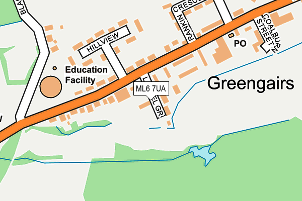 ML6 7UA map - OS OpenMap – Local (Ordnance Survey)