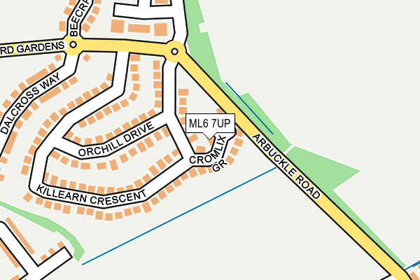 ML6 7UP map - OS OpenMap – Local (Ordnance Survey)