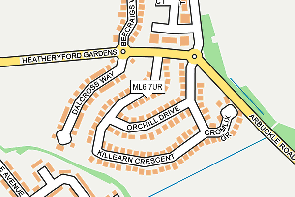 ML6 7UR map - OS OpenMap – Local (Ordnance Survey)