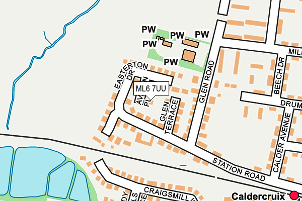 ML6 7UU map - OS OpenMap – Local (Ordnance Survey)