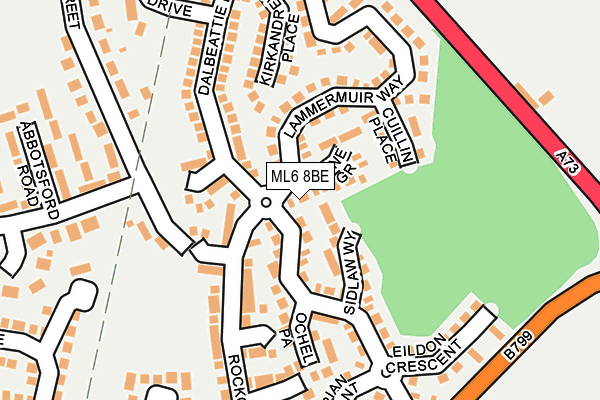ML6 8BE map - OS OpenMap – Local (Ordnance Survey)