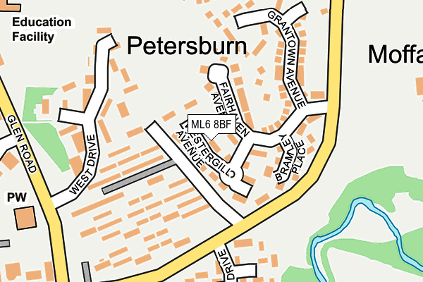 ML6 8BF map - OS OpenMap – Local (Ordnance Survey)