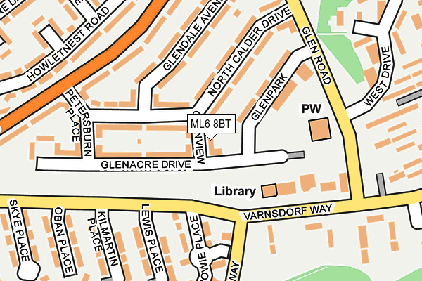 ML6 8BT map - OS OpenMap – Local (Ordnance Survey)