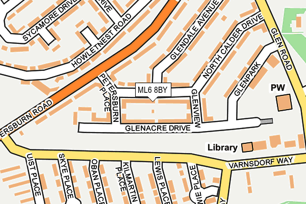 ML6 8BY map - OS OpenMap – Local (Ordnance Survey)