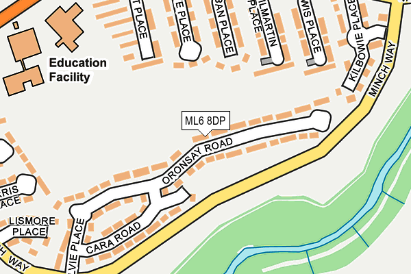 ML6 8DP map - OS OpenMap – Local (Ordnance Survey)