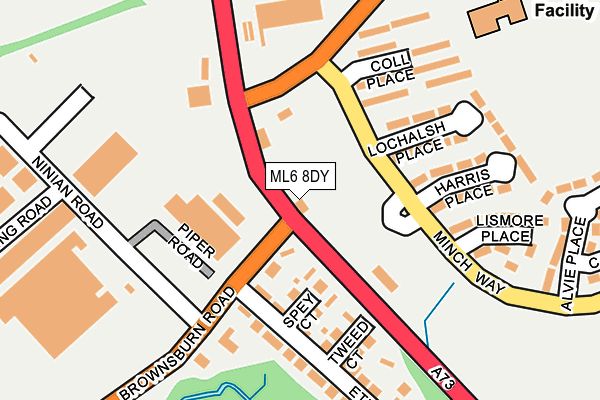 ML6 8DY map - OS OpenMap – Local (Ordnance Survey)