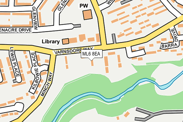 ML6 8EA map - OS OpenMap – Local (Ordnance Survey)