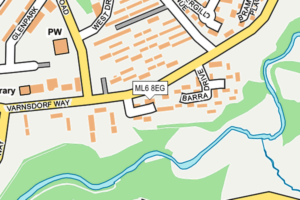 ML6 8EG map - OS OpenMap – Local (Ordnance Survey)