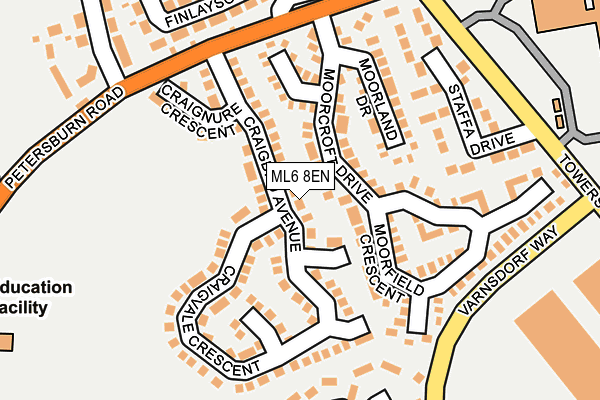ML6 8EN map - OS OpenMap – Local (Ordnance Survey)