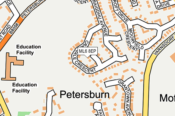 ML6 8EP map - OS OpenMap – Local (Ordnance Survey)