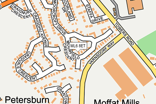ML6 8ET map - OS OpenMap – Local (Ordnance Survey)