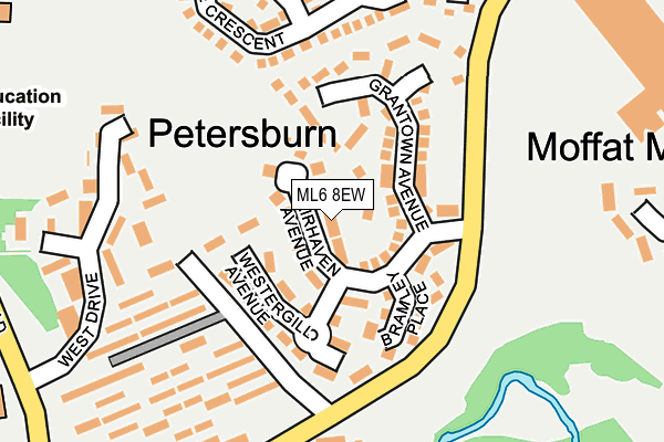 ML6 8EW map - OS OpenMap – Local (Ordnance Survey)