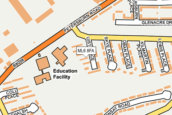 ML6 8FA map - OS OpenMap – Local (Ordnance Survey)