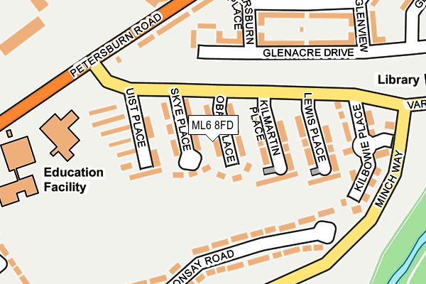 ML6 8FD map - OS OpenMap – Local (Ordnance Survey)