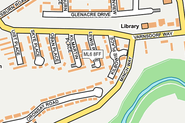 ML6 8FF map - OS OpenMap – Local (Ordnance Survey)