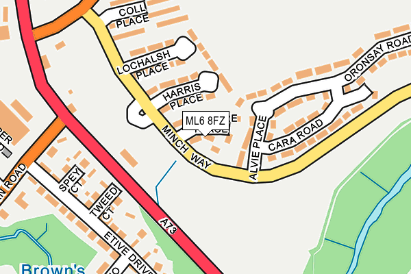 ML6 8FZ map - OS OpenMap – Local (Ordnance Survey)