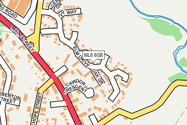 ML6 8GB map - OS OpenMap – Local (Ordnance Survey)