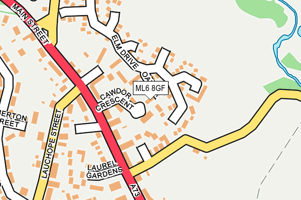 ML6 8GF map - OS OpenMap – Local (Ordnance Survey)