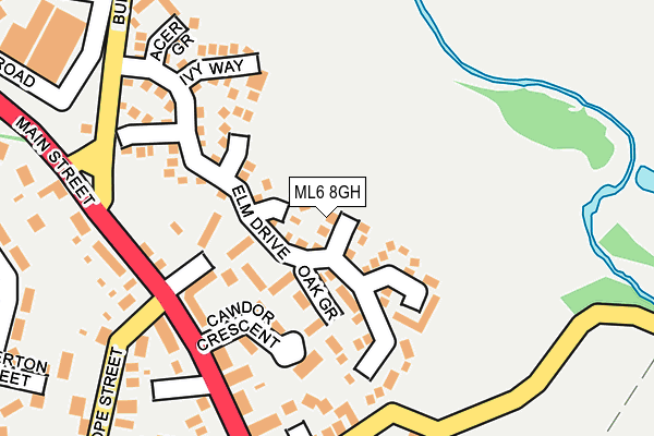 ML6 8GH map - OS OpenMap – Local (Ordnance Survey)