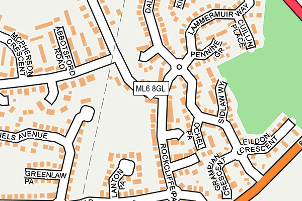 ML6 8GL map - OS OpenMap – Local (Ordnance Survey)