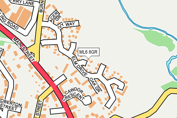 ML6 8GR map - OS OpenMap – Local (Ordnance Survey)