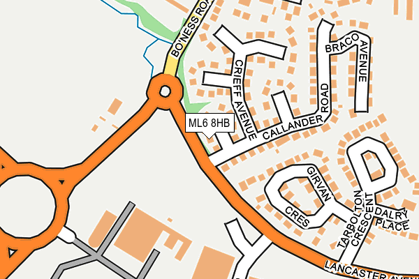 ML6 8HB map - OS OpenMap – Local (Ordnance Survey)