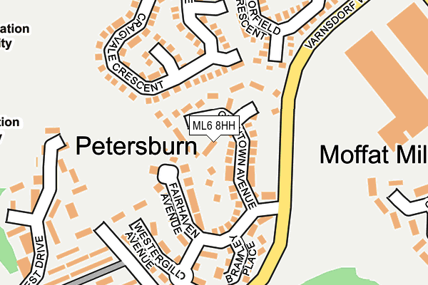 ML6 8HH map - OS OpenMap – Local (Ordnance Survey)