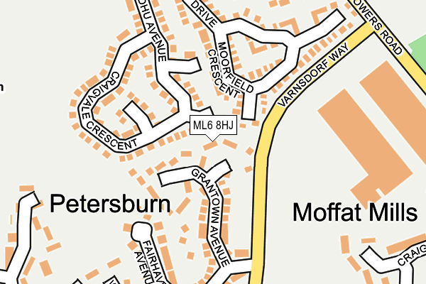 ML6 8HJ map - OS OpenMap – Local (Ordnance Survey)