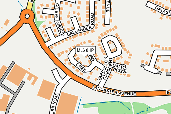 ML6 8HP map - OS OpenMap – Local (Ordnance Survey)