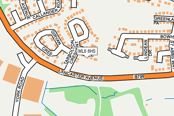 ML6 8HS map - OS OpenMap – Local (Ordnance Survey)