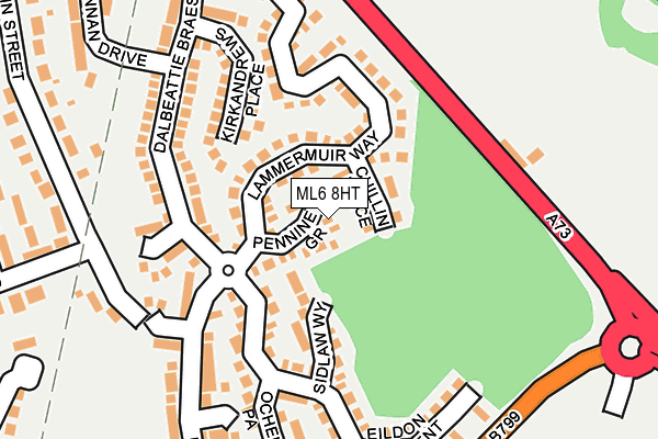 ML6 8HT map - OS OpenMap – Local (Ordnance Survey)