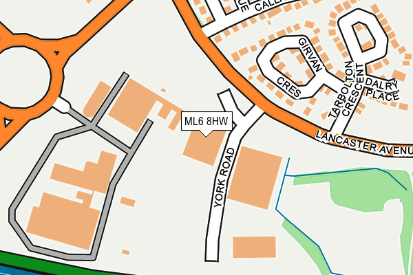 ML6 8HW map - OS OpenMap – Local (Ordnance Survey)