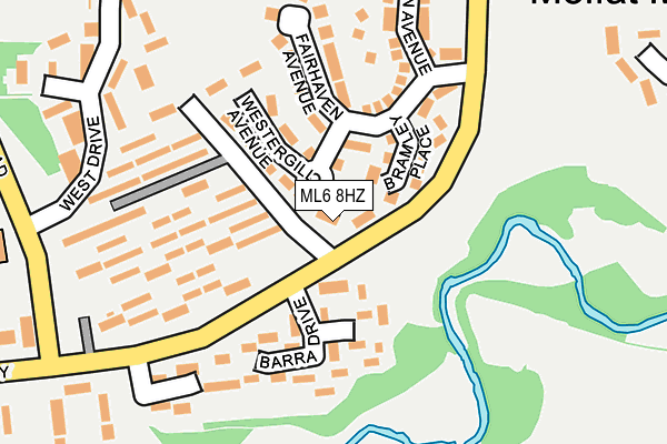 ML6 8HZ map - OS OpenMap – Local (Ordnance Survey)