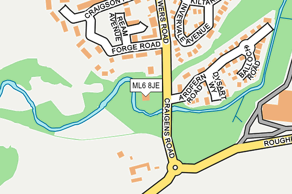 ML6 8JE map - OS OpenMap – Local (Ordnance Survey)