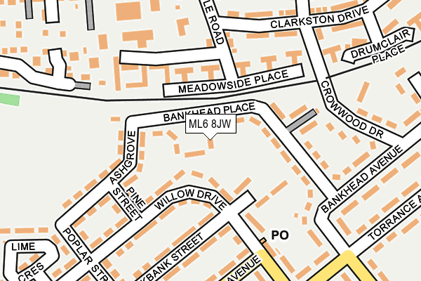 ML6 8JW map - OS OpenMap – Local (Ordnance Survey)