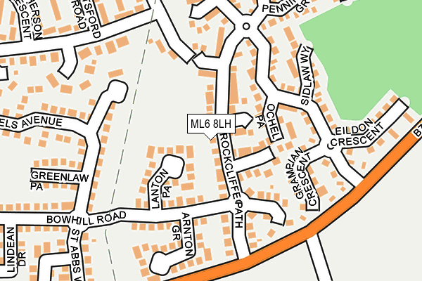 ML6 8LH map - OS OpenMap – Local (Ordnance Survey)