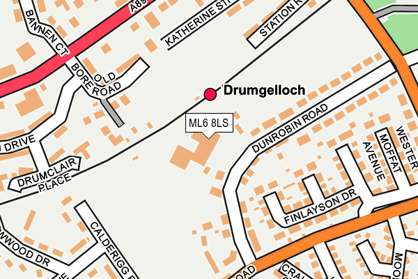 ML6 8LS map - OS OpenMap – Local (Ordnance Survey)