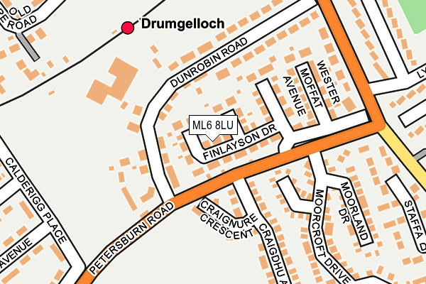 ML6 8LU map - OS OpenMap – Local (Ordnance Survey)