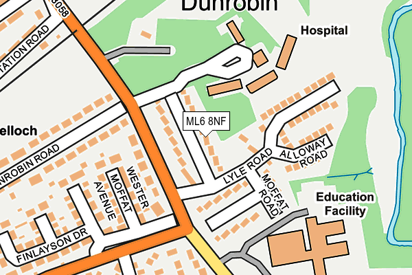 ML6 8NF map - OS OpenMap – Local (Ordnance Survey)