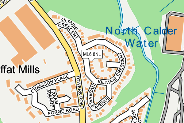 ML6 8NL map - OS OpenMap – Local (Ordnance Survey)