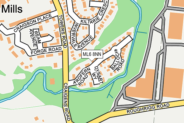 ML6 8NN map - OS OpenMap – Local (Ordnance Survey)