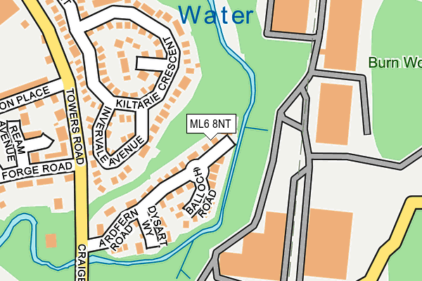 ML6 8NT map - OS OpenMap – Local (Ordnance Survey)