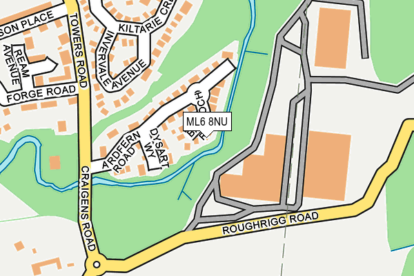 ML6 8NU map - OS OpenMap – Local (Ordnance Survey)