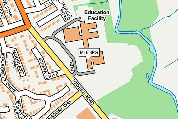 ML6 8PG map - OS OpenMap – Local (Ordnance Survey)