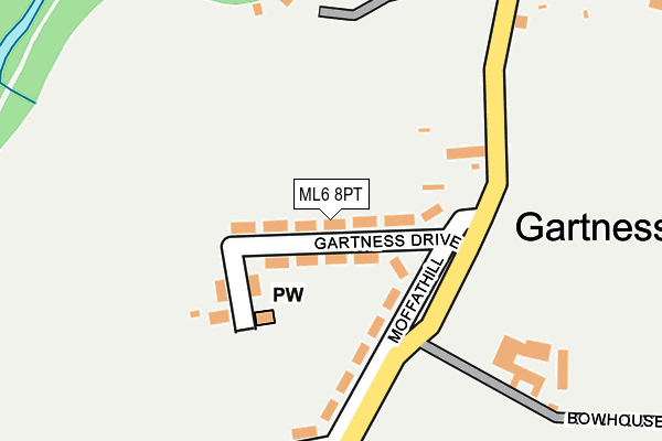 ML6 8PT map - OS OpenMap – Local (Ordnance Survey)