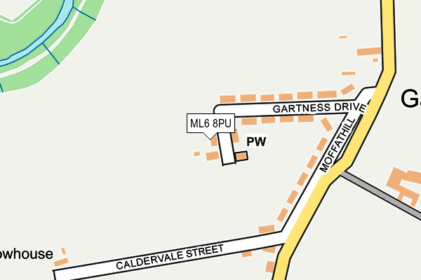 ML6 8PU map - OS OpenMap – Local (Ordnance Survey)