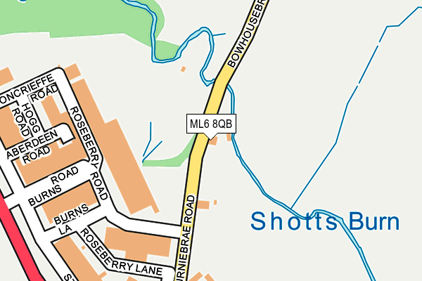 ML6 8QB map - OS OpenMap – Local (Ordnance Survey)