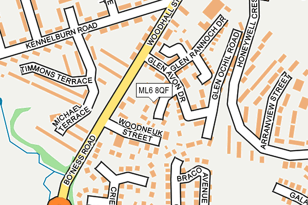 ML6 8QF map - OS OpenMap – Local (Ordnance Survey)