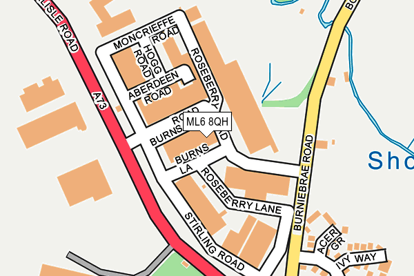 ML6 8QH map - OS OpenMap – Local (Ordnance Survey)