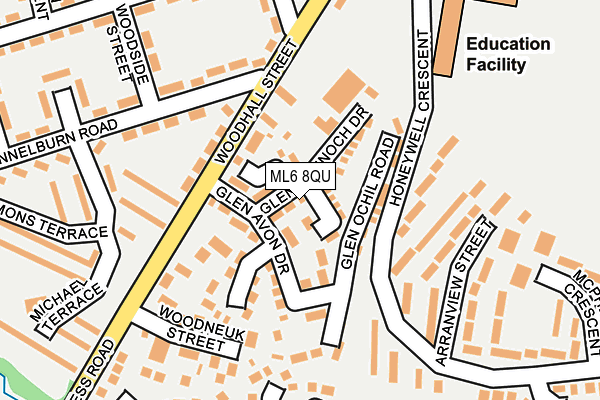 ML6 8QU map - OS OpenMap – Local (Ordnance Survey)